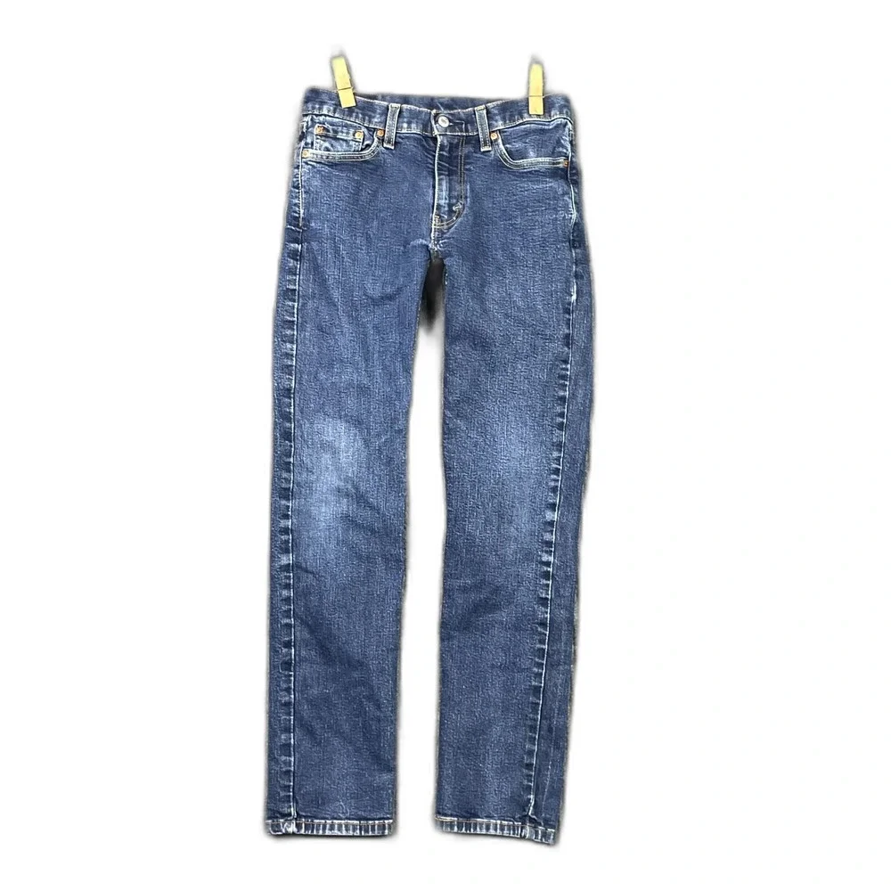 Levi's 514 Jeans Mens 30x32 Blue Denim Stretch Straight Leg Zip Fly Streetwear